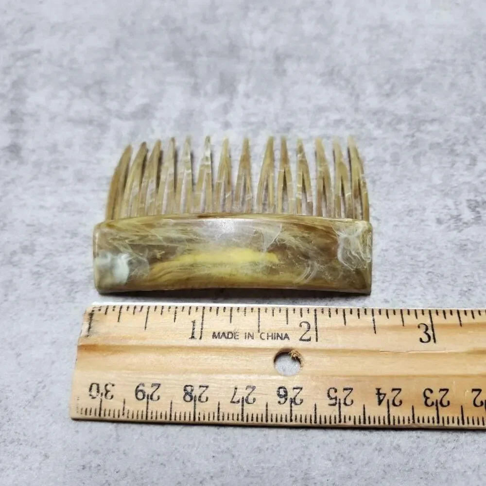 VTG Made in France Modele Depose Mixed Set of 3 Hair Barrette Clips & Comb